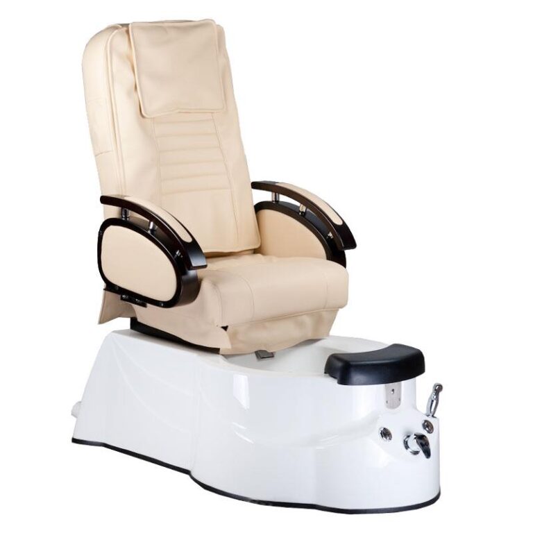 Fotel do pedicure z masazem BR-3820D Kremowy