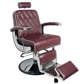 Gabbiano fotel barberski IMPERIAL bordowy