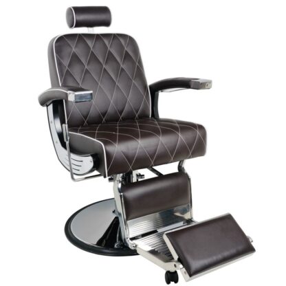 Gabbiano fotel barberski IMPERIAL brazowy