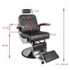 Gabianno fotel barberski IMPERIAL czarny 6