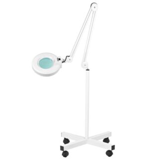 Lampa lupa S4 + statyw biala
