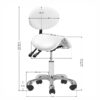 Taboret kosmetyczny 1025 bialy Giovanni 4