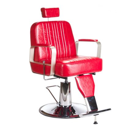 Fotel barberski HOMER BH-31237 Czerwony 2
