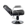 Gabbiano fotel barberski Matteo czarny pozycja rozłożona
