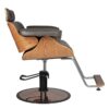 Gabbiano fotel fryzjerski Florencja szary zdjęcie z boku