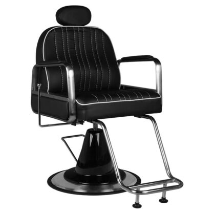 gabbiano fotel barberski luca czarny