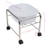 Brodzik do pedicure prosty z kolkami chrom 3