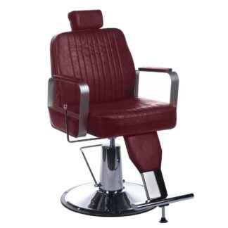 Fotel barberski HOMER BH-31237 Wisniowy