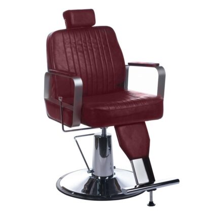Fotel barberski HOMER BH-31237 Wisniowy