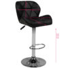 Hoker barowy M01 pikowany regulowany czarny 4