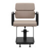 Gabbiano fotel fryzjerski Porto czarno bezowy 2