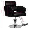 Fotel fryzjerski Hair System HS02 czarny 5