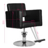 Fotel fryzjerski Hair System HS33 czarny 4