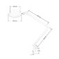 Lampa lupa led Glow 8021 do blatu reg. barwa swiatla 9