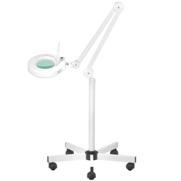 Lampa lupa led S5 + statyw led reg. natezenie swiatla biala