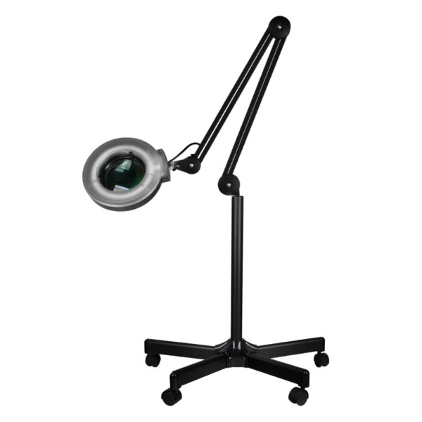 Lampa lupa led S5 + statyw led reg. natezenie swiatla czarna