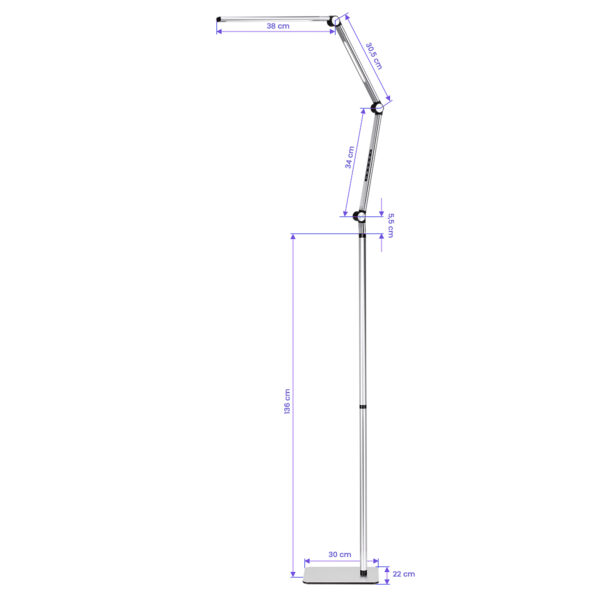 Lampa-zabiegowa-LED-Yoga-22W-srebrna-10 Lampa zabiegowa LED Yoga 22W srebrna 10
